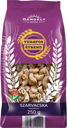 Gergely tönkölylisztes tészta szarvacska 250 g