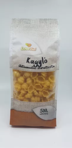 Lovediet gluténmentes száraztészta kagyló 500 g