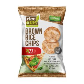Rice Up barna rizs chips pizza ízű 60 g (Gluténmentes)