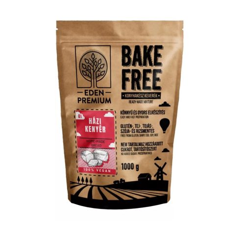 Eden premium bake free puha sportkenyér csökkentett szénhidráttartalommal 500 g (Gluténmentes)