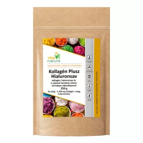   Viva natura kollagén plusz hialuronsav citrom ízű italpor édesítőszerrel 250 g