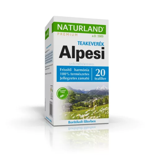 Naturland alpesi gyógynövény teakeverék filteres 20x1g 20 g