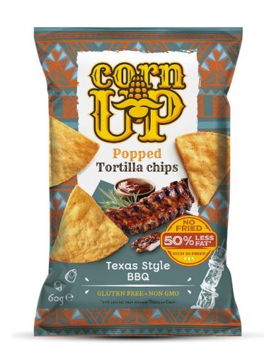 Corn Up tortilla chips barbecue ízű 60 g (Gluténmentes)