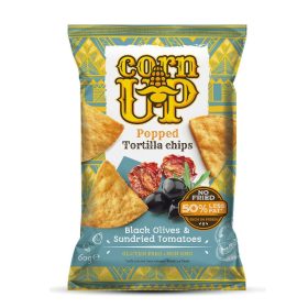   Corn Up tortilla chips fekete olivabogyó és paradicsom ízű 60 g (Gluténmentes)
