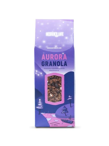 Hester's Life aurora narancsos-csokoládés granola 300 g