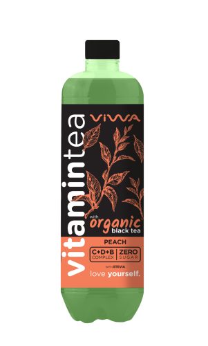 Viwa vitamintea black tea peach 600 ml