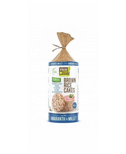 Rice Up barna rizses puffasztott szelet köles amaránt 120 g (Gluténmentes)