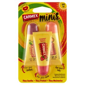   Carmex ajakápoló mini pack (eper, cseresznye, ananász-menta) 3x5g 15 g