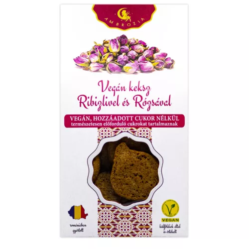 Ambrózia vegán keksz ribizlivel és rózsával 130 g