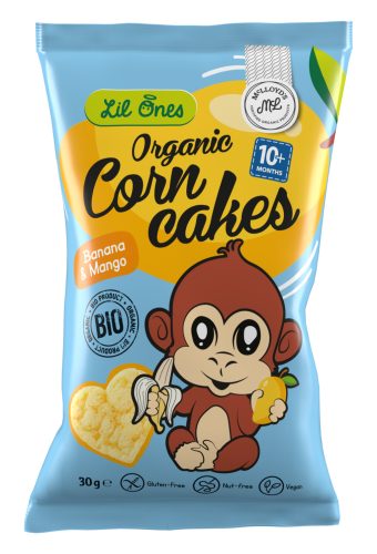 Mclloyds bio lil ones pattogatott snack banán mangós 30 g