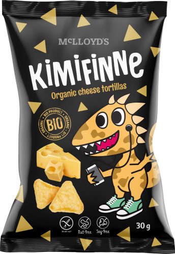 Mclloyds bio kimifinne extrudált snack sajtos tortillák 30 g