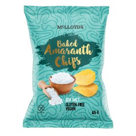 Mclloyds bio amaranth chips sült snack tengeri sós 65 g