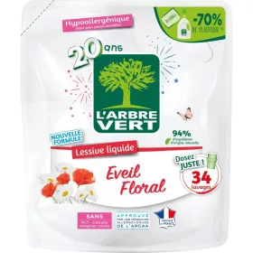   Larbre vert folyékony mosószer utántöltő virág illattal 30 mosás 1530 ml