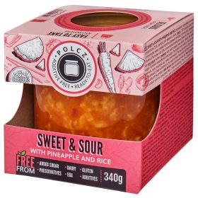   Polcz édes-savanyú ananásszal és rizzsel adalékmentes készétel 340 g (Gluténmentes)