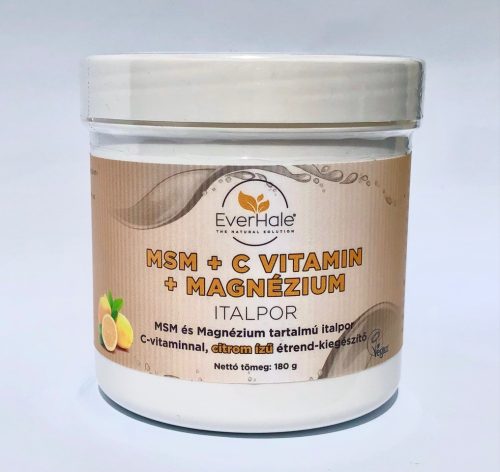 Everhale msm+c+magnézium citromos italpor 180 g