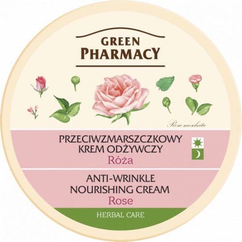 Green Pharmacy arckrém ránctalanító rózsa kivonattal 150 ml