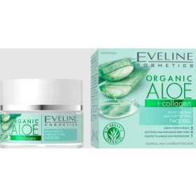   Eveline organic aloe+collagen hidratáló és nyugtató éjszakai és nappali arcgél 50 ml