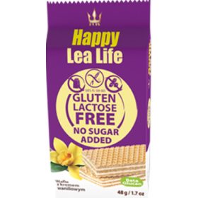  Lea life mini vaníliás ostyaszelet hozzáadott cukor-, glutén-, laktóz nélkül 48 g