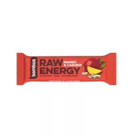   Bombus nyers szelet energy mangó és kesudió 50 g (Gluténmentes)