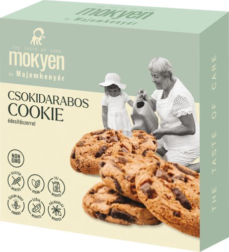 Majomkenyér csokidarabos vegán keksz hozzáadott cukor nélkül 50 g (Gluténmentes)