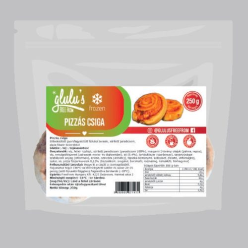 Glulu freefrom fagyasztott pizzás csiga 250 g