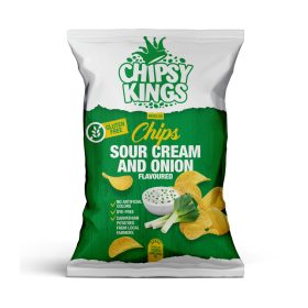   Csíki Csipsz chipsy kings tejfölös hagymás 150 g (Gluténmentes)