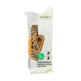   Natural vegán keksz amarántos karobos teljes kiőrlésű 150 g