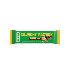   Bombus crunchy proteinszelet tejcsokoládéval banán ízzel és édesítőszerrel 50 g (Gluténmentes)