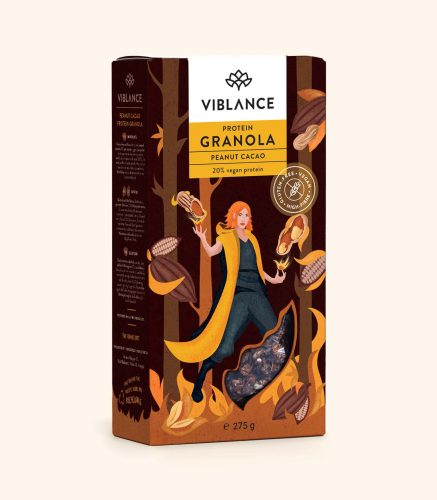 Viblance granola proteines mogyorós kakaós 275g (Gluténmentes)