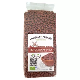Greenmark bio extrudált gabonapehely kakaós 200 g