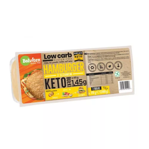 Balviten gluténmentes keto low carb hamburger buci 2x85g 170 g