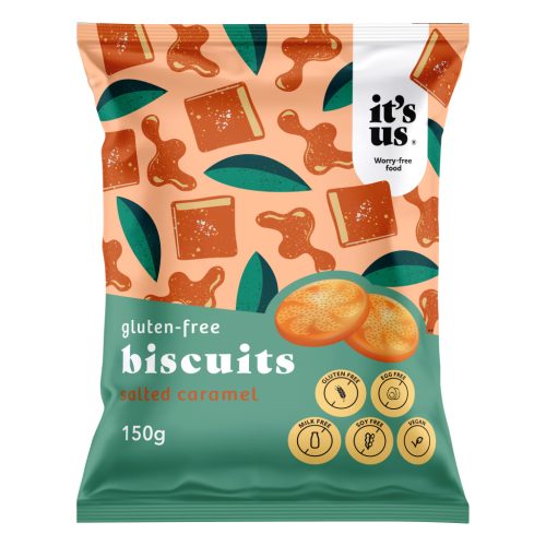 It's us keksz sós karamellás 150 g (Gluténmentes)