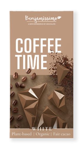 Benjamissimio bio vegán csokoládé koffeinmentes kávéval 60 g (Gluténmentes)