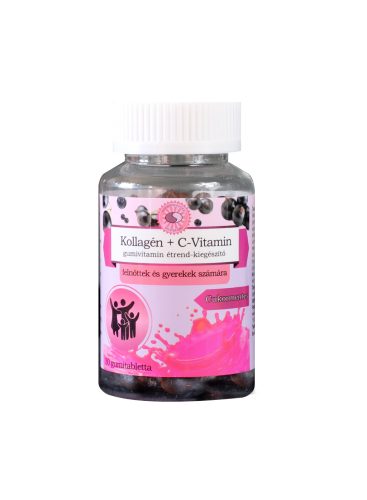 Sun Moon kollagén+c-vitamin étrend-kiegészítő gumivitamin 30 db