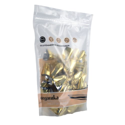 Organika belga étcsokoládéval mártott narancsos fahéjas szaloncukor, édesítővel 250 g