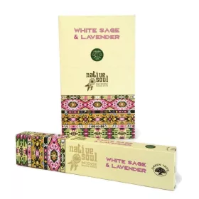   Green Tree füstölő pálcás native soul white sage lavender 15 g