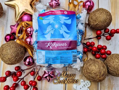 Napfényes cukrászat vegan cukormentes szaloncukor kókuszos 250 g
