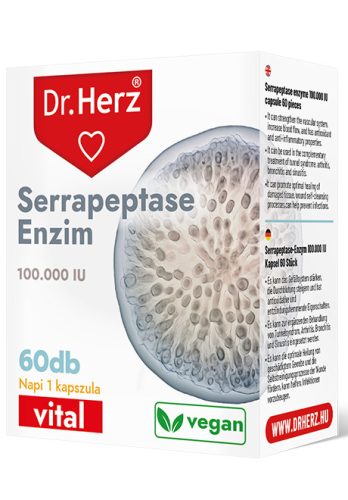 Dr.herz serrapeptase enzim 100000iu kapszula 60 db