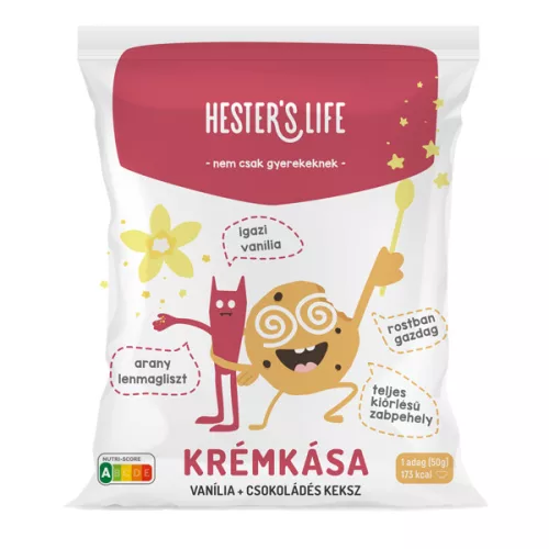 Hester's Life zabkása vaníliás-csokoládés kekszes krémkása 50 g