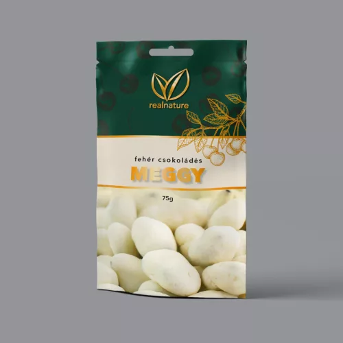 Real Nature fehércsokoládés meggy 75 g