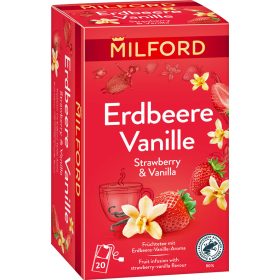 Milford eper-vanília ízű gyümölcstea 20x2g 40 g