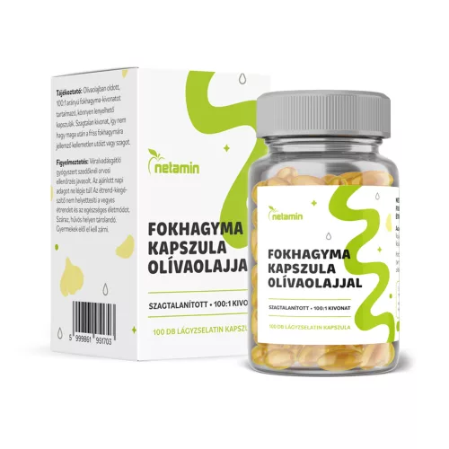 Netamin fokhagyma kapszula olívaolajjal 100 db