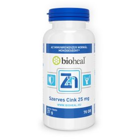 Bioheal szerves cink 25mg tabletta 70 db