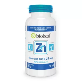 Bioheal szerves cink 25mg tabletta 70 db