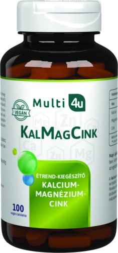 Multi 4u kalcium magnézium cink vegán tabletta 100 db