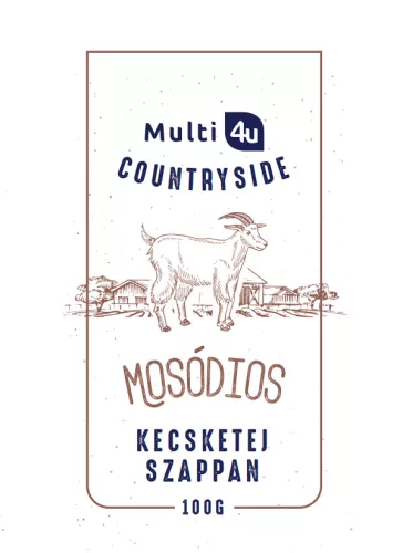 Multi 4u countryside kecsketej szappan mosódiós 100 g
