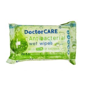   Doctor Care antibakteriális nedves törlőkendő plusz 72 db