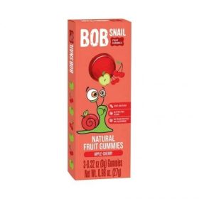 Bob Snail gyümölcstekercs alma-meggy 27 g