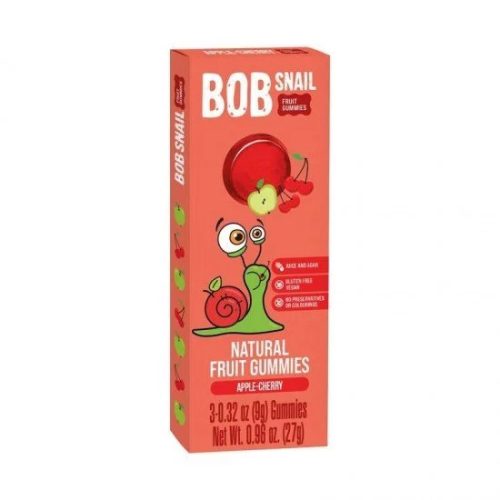 Bob Snail gyümölcstekercs alma-meggy 27 g