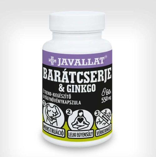 Javallat barátcserje és ginkgo kapszula 60 db